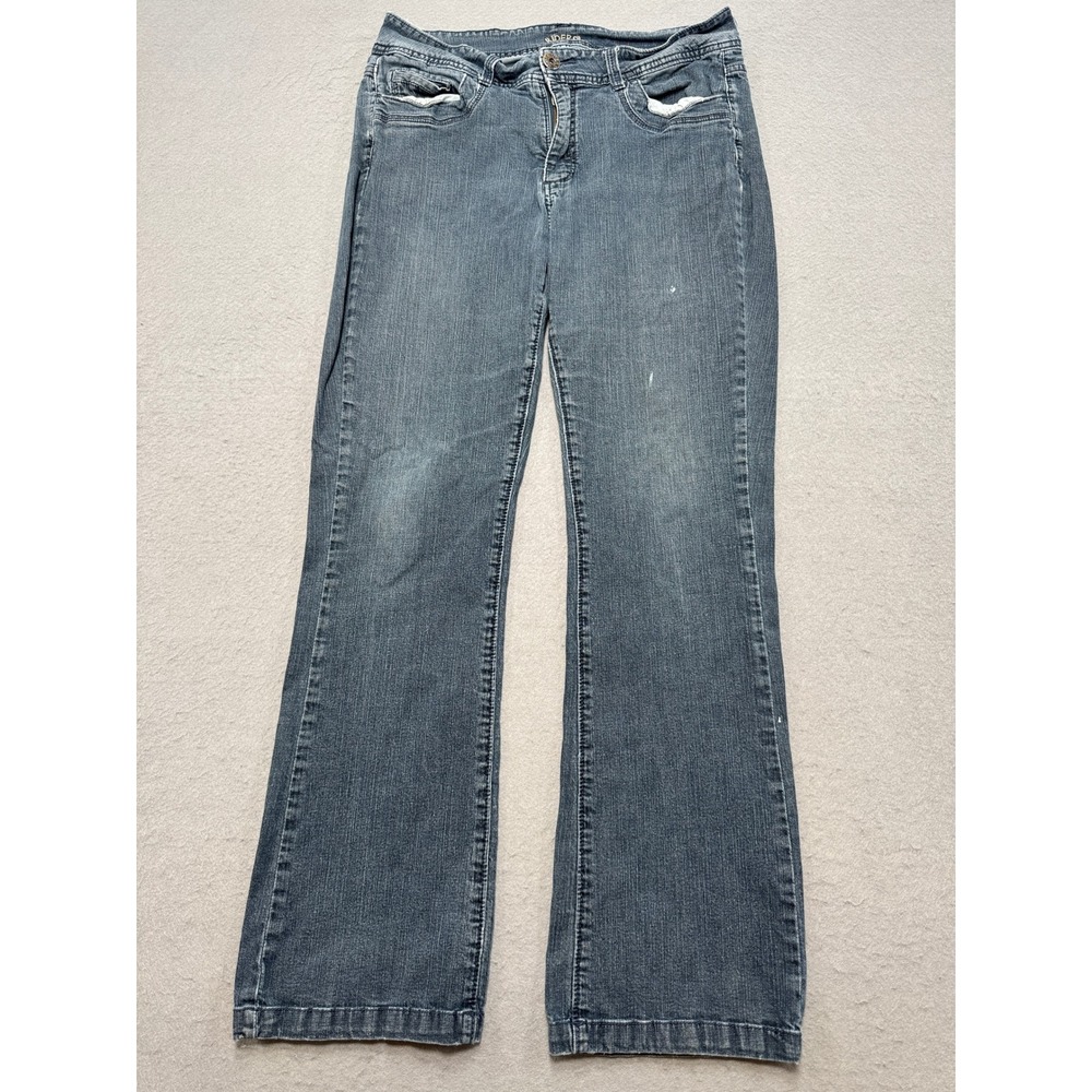 Y2K Riders By Lee Jeans Women's 14/32 Blue Denim Medium Wash Bootcut Relaxed Fit